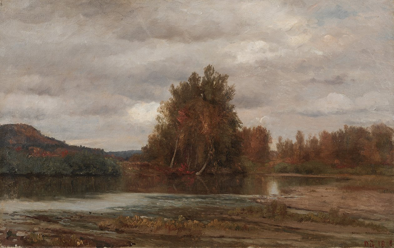 Dia Cinzento no Esopus de Jasper F. Cropsey