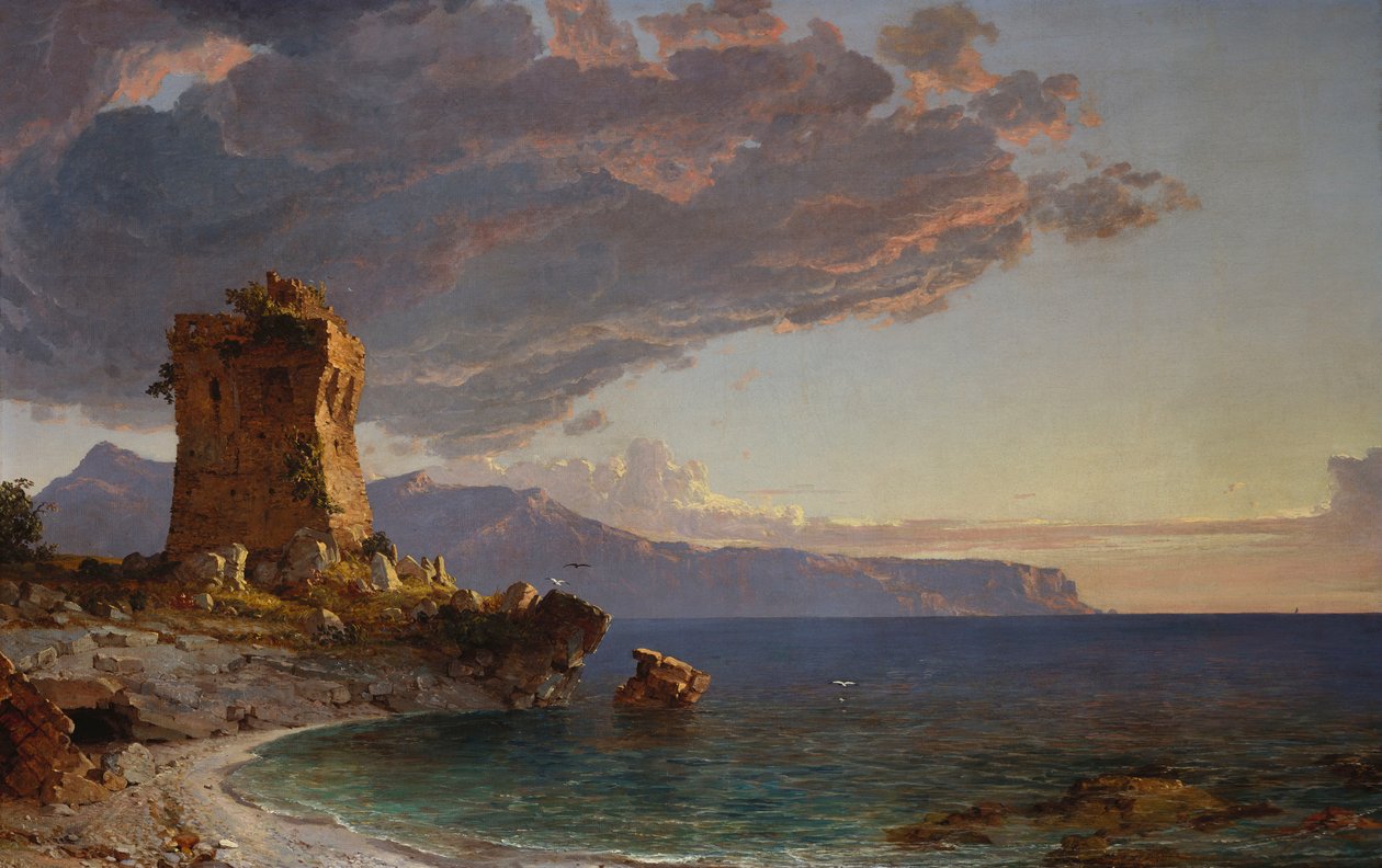 Ilha de Capri, 1893 de Jasper Francis Cropsey
