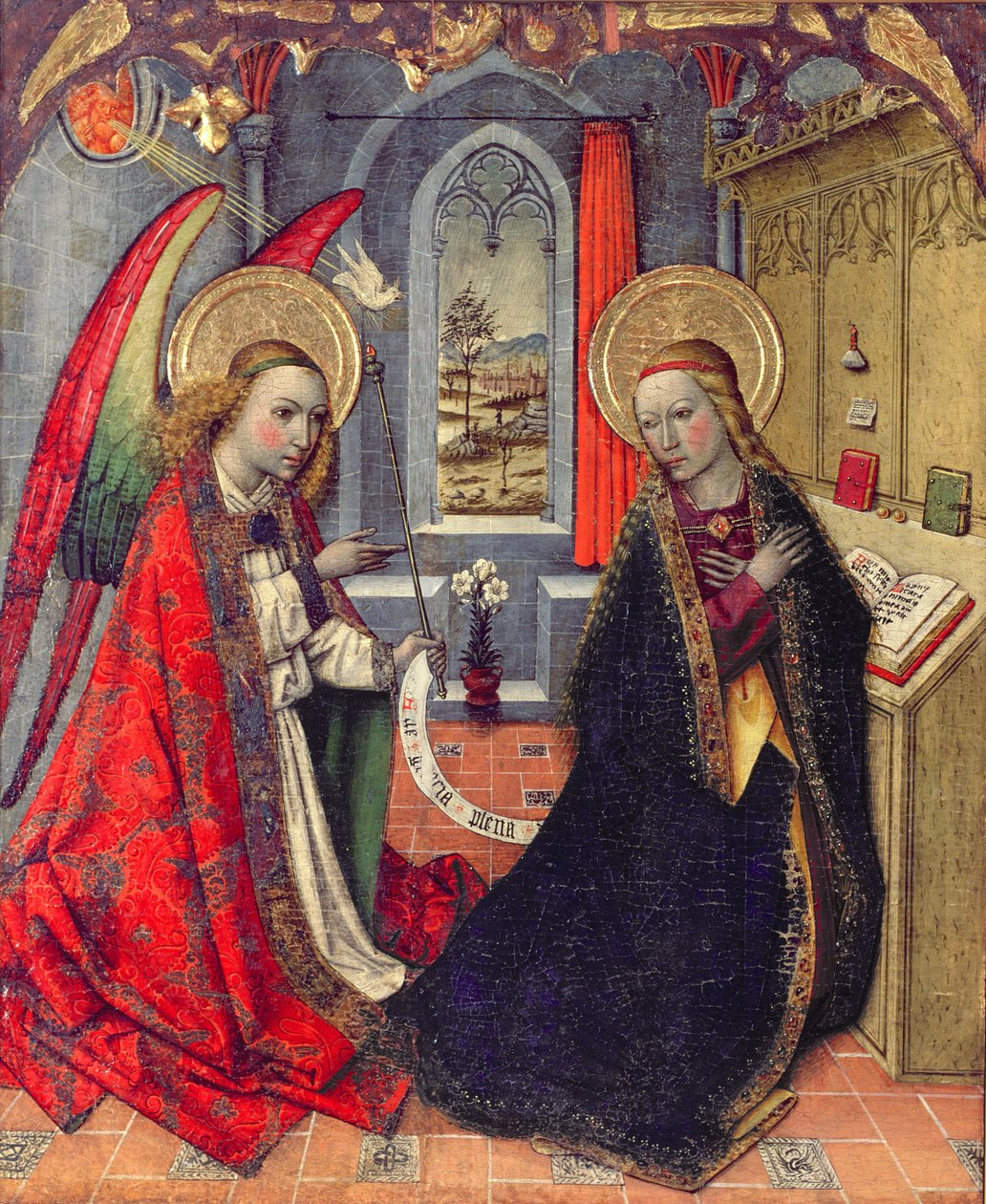 A Anunciação do século XV de Jaume Huguet