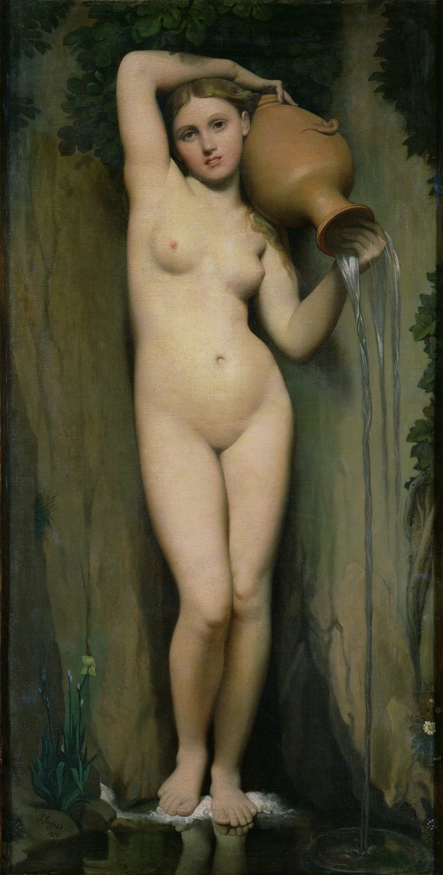A fonte, 1856 de Jean Auguste Dominique Ingres