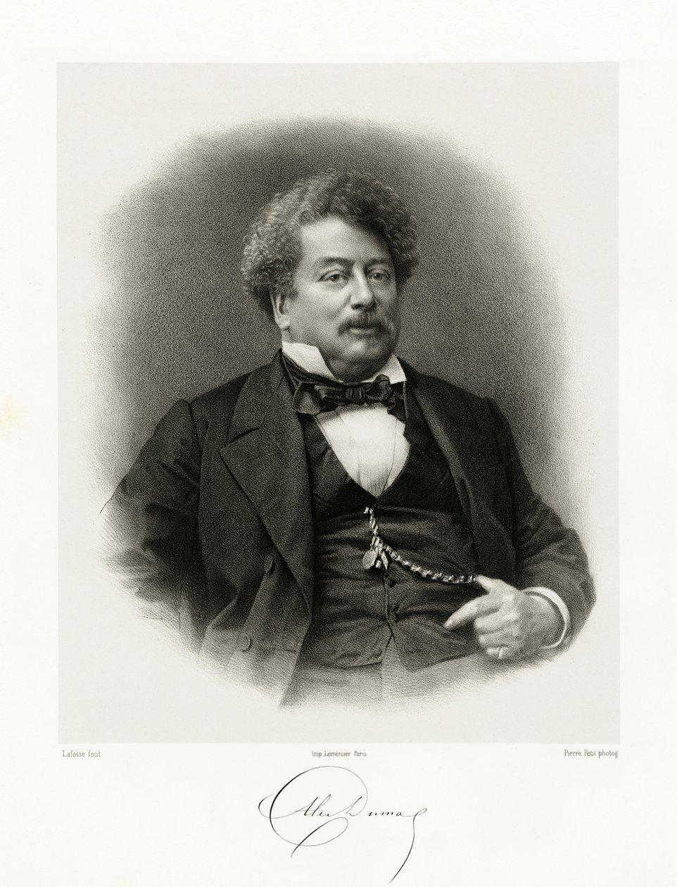 Alexandre Dumas, 1865-66 de Jean Baptiste Adolphe Lafosse