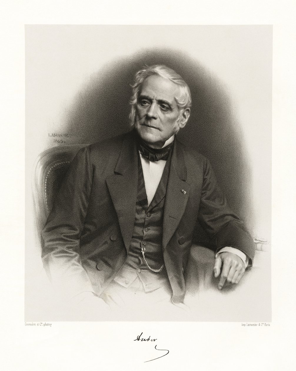 Daniel François Auber Spirit, 1865-66 de Jean Baptiste Adolphe Lafosse