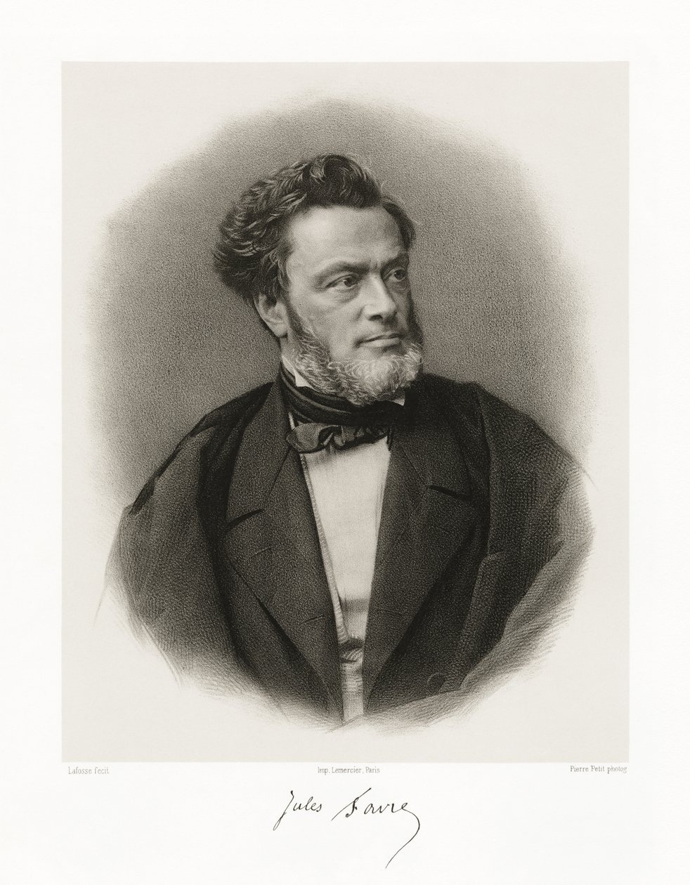 Jules Claude Gabriel Favre, 1865-66 de Jean Baptiste Adolphe Lafosse