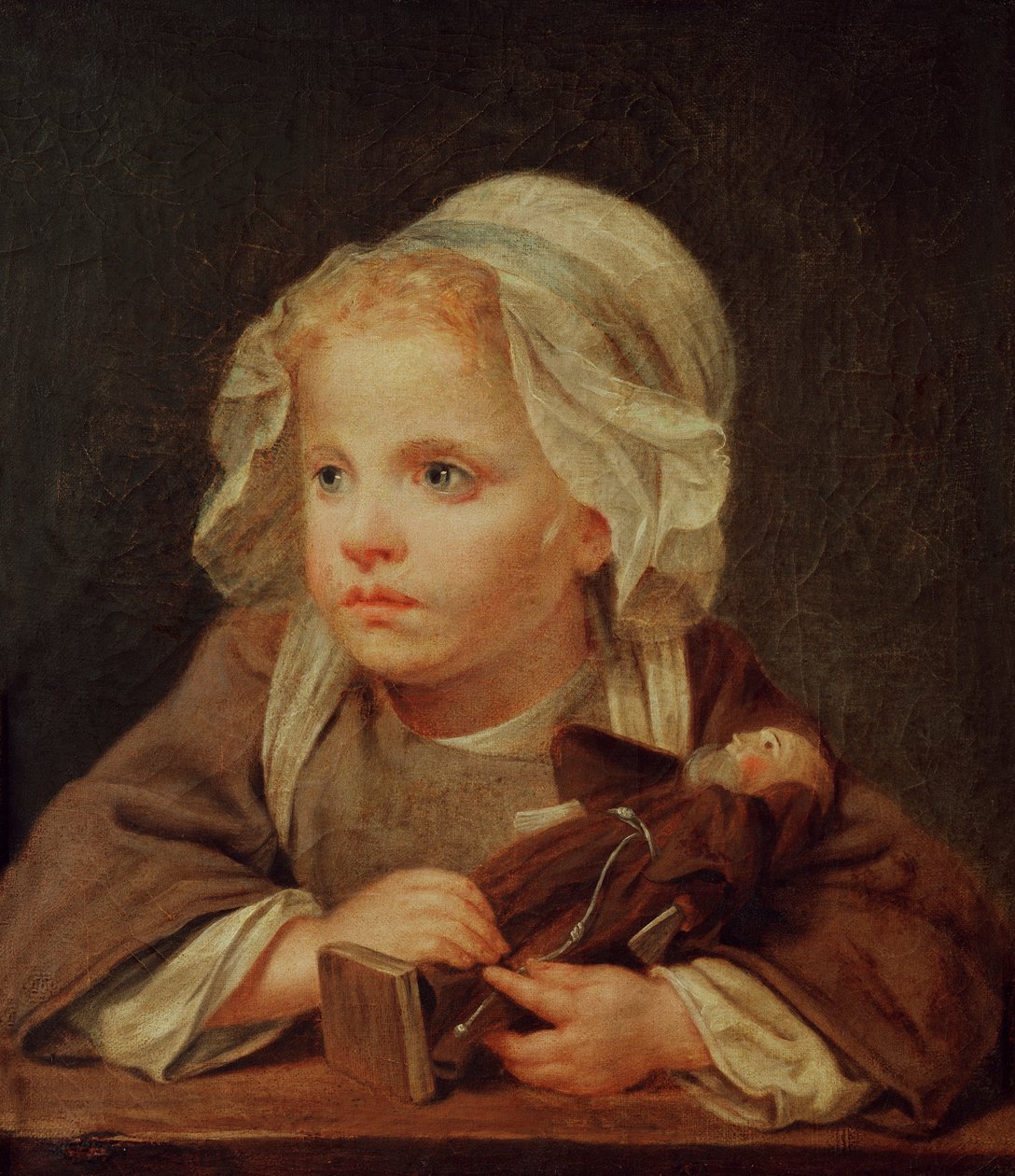 Menina com uma boneca de Jean Baptiste Greuze