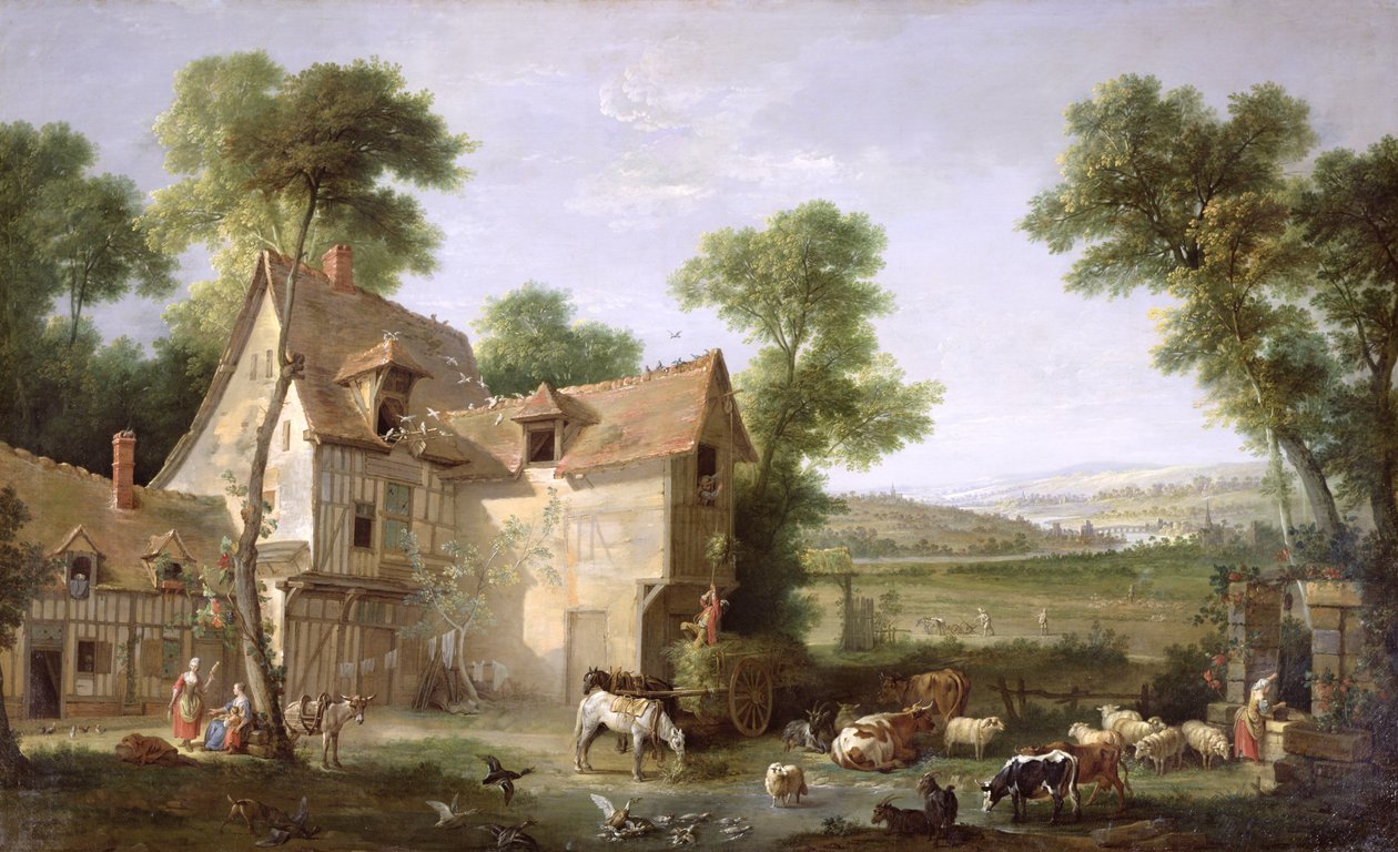 A Fazenda, 1750 de Jean Baptiste Oudry