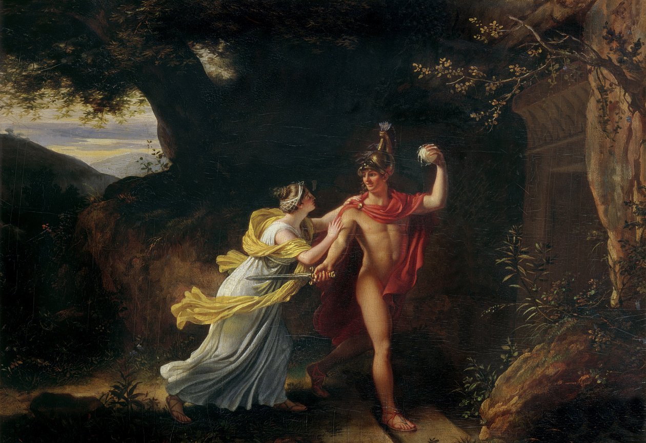 Ariadne e Theseus, de Jean Baptiste Regnault
