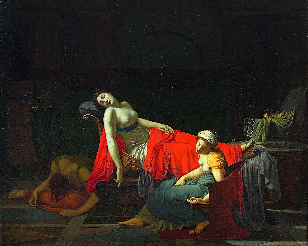 Morte de Cleópatra de Jean Baptiste Regnault