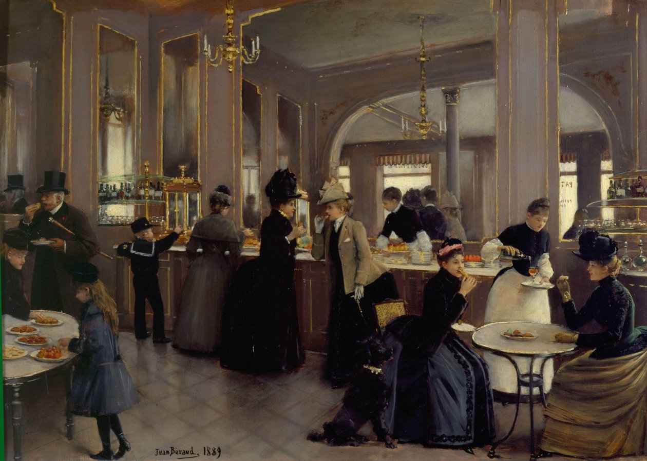 La Patisserie Gloppe em Champs-Elyseesn de Jean Beraud