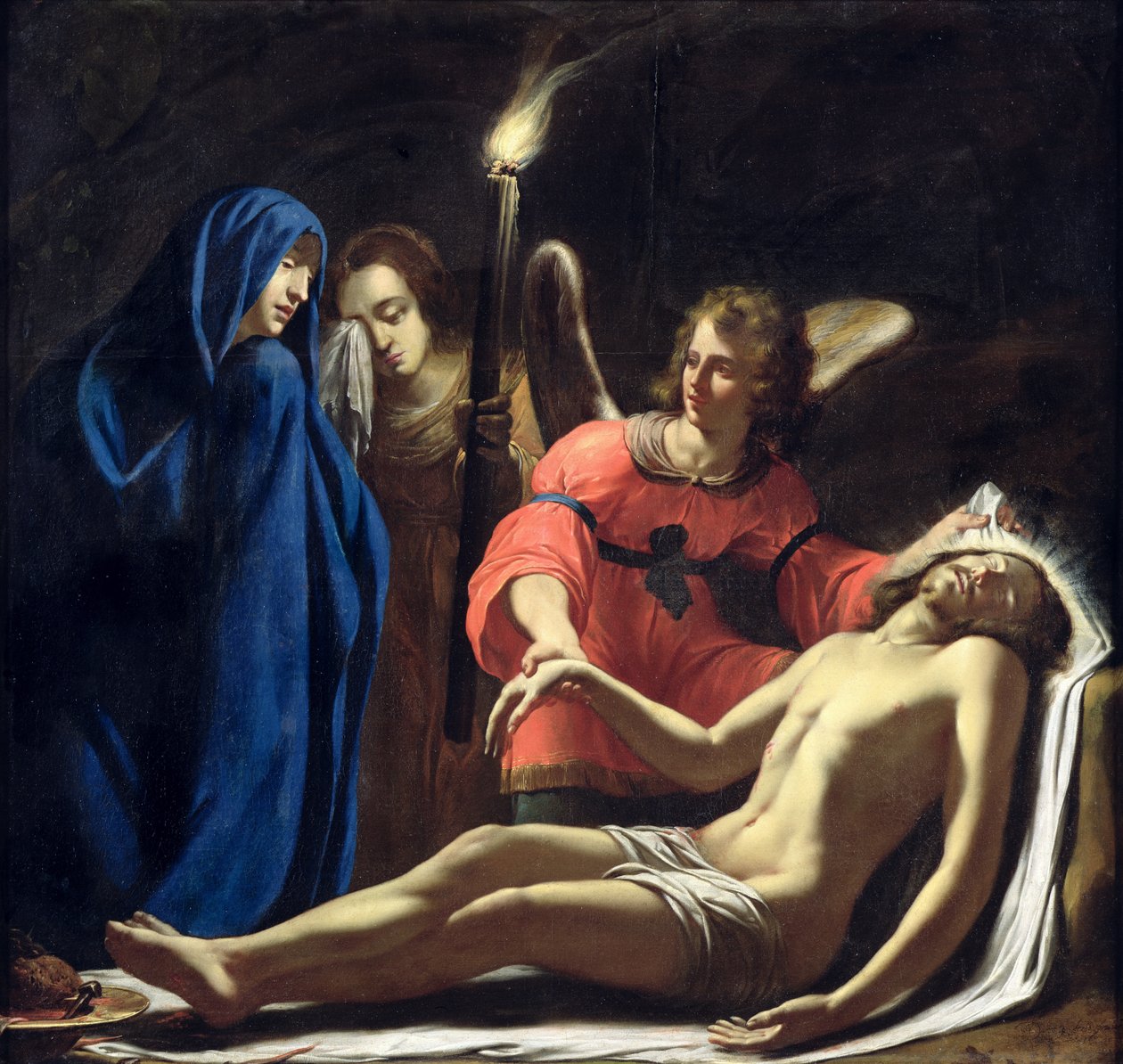 A Lamentação de Cristo, 1636 de Jean Daret