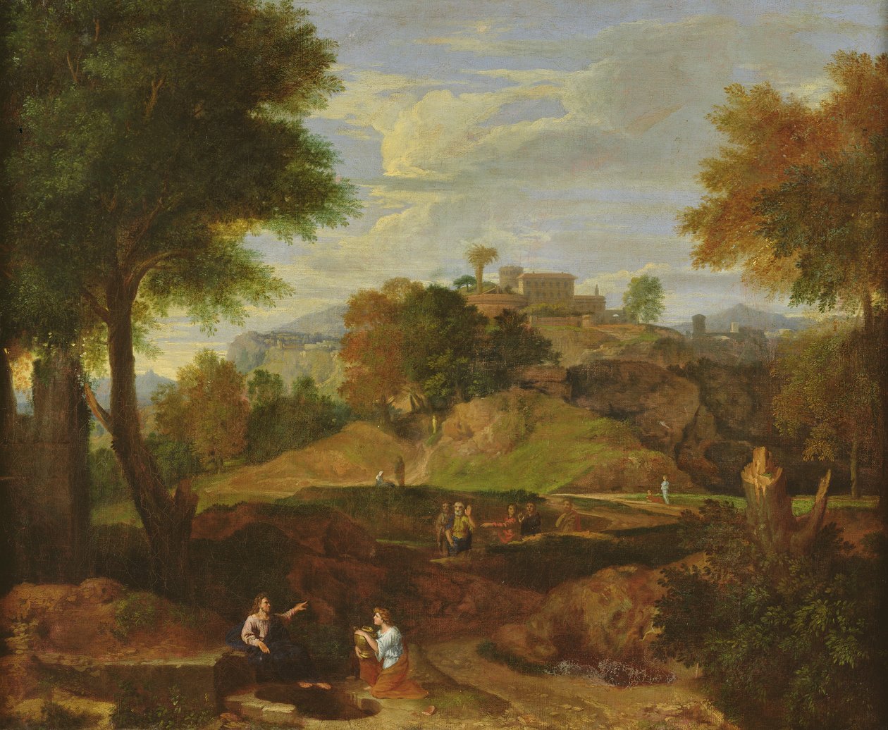Paisagem Clássica de Jean Francois, the Younger Millet