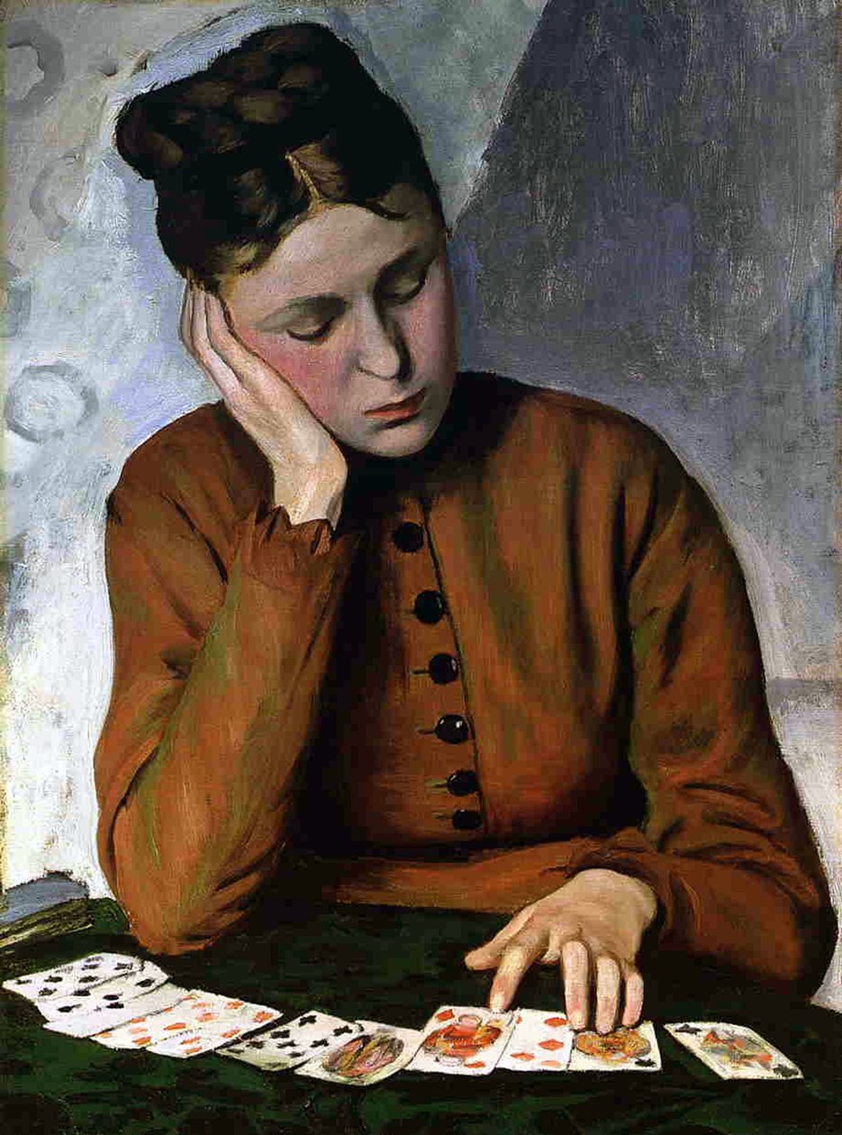 O cartomante, 1869 de Jean Frederic Bazille