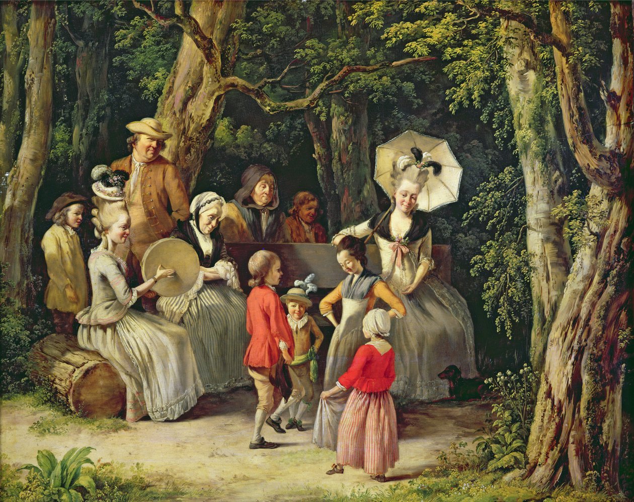Crianças dançando de Jean Jacques de Boissieu
