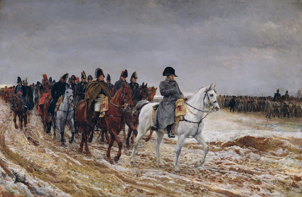 Napoleão (1769-1821) em campanha em 1814, 1864 de Jean Louis Ernest Meissonier