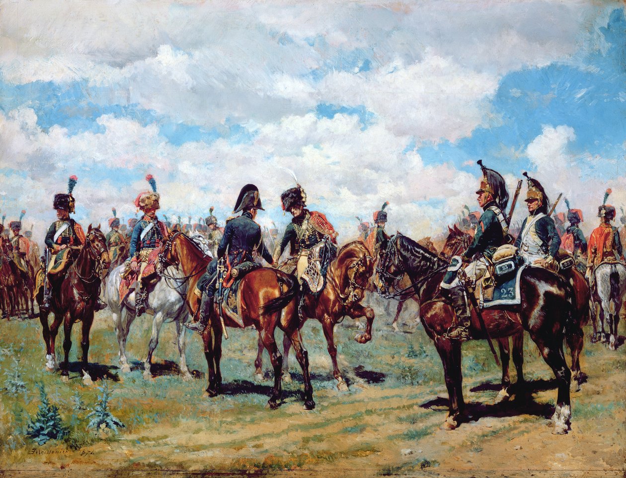 Soldados a cavalo de Jean Louis Ernest Meissonier