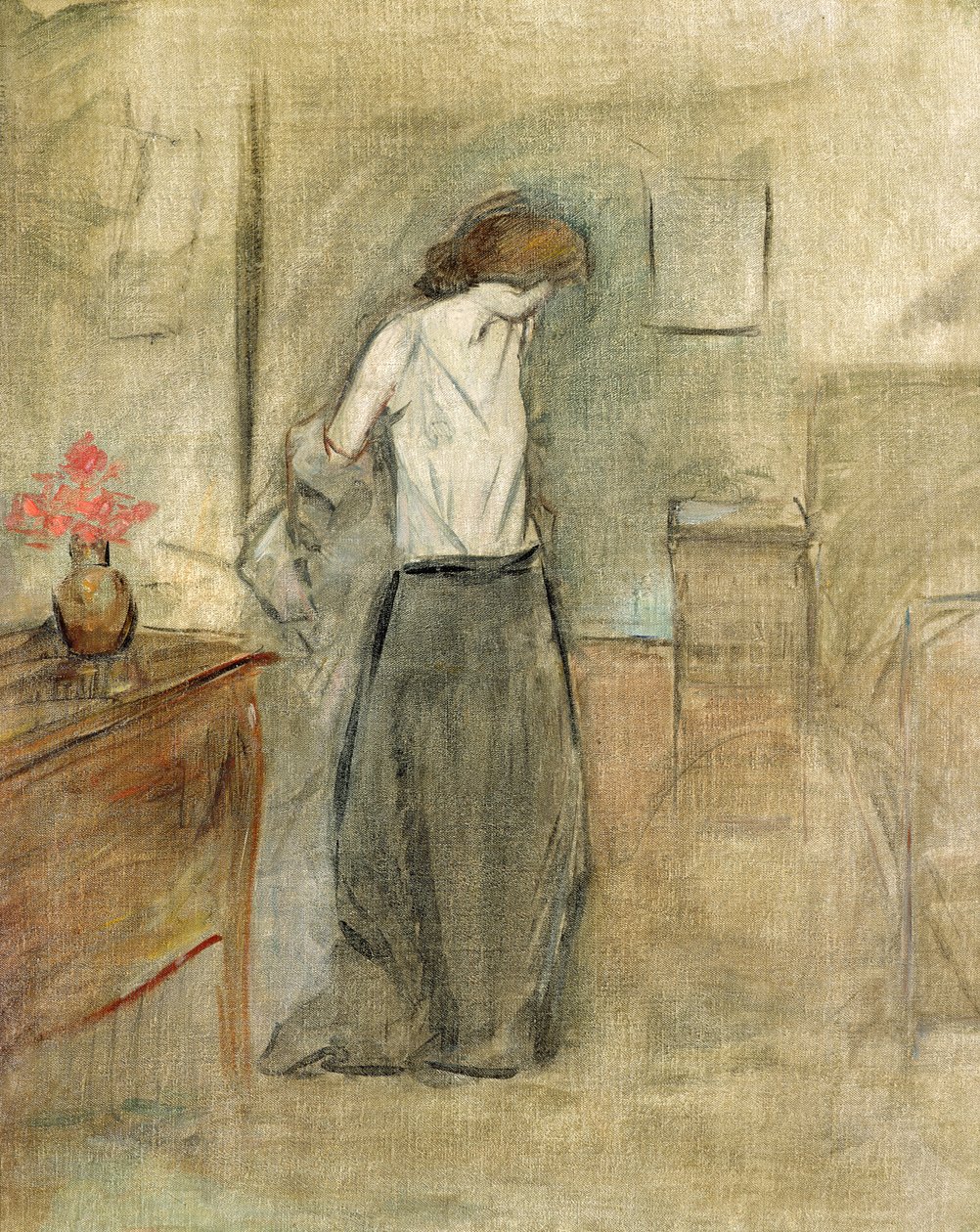 Uma mulher a despir-se de Jean Louis Forain