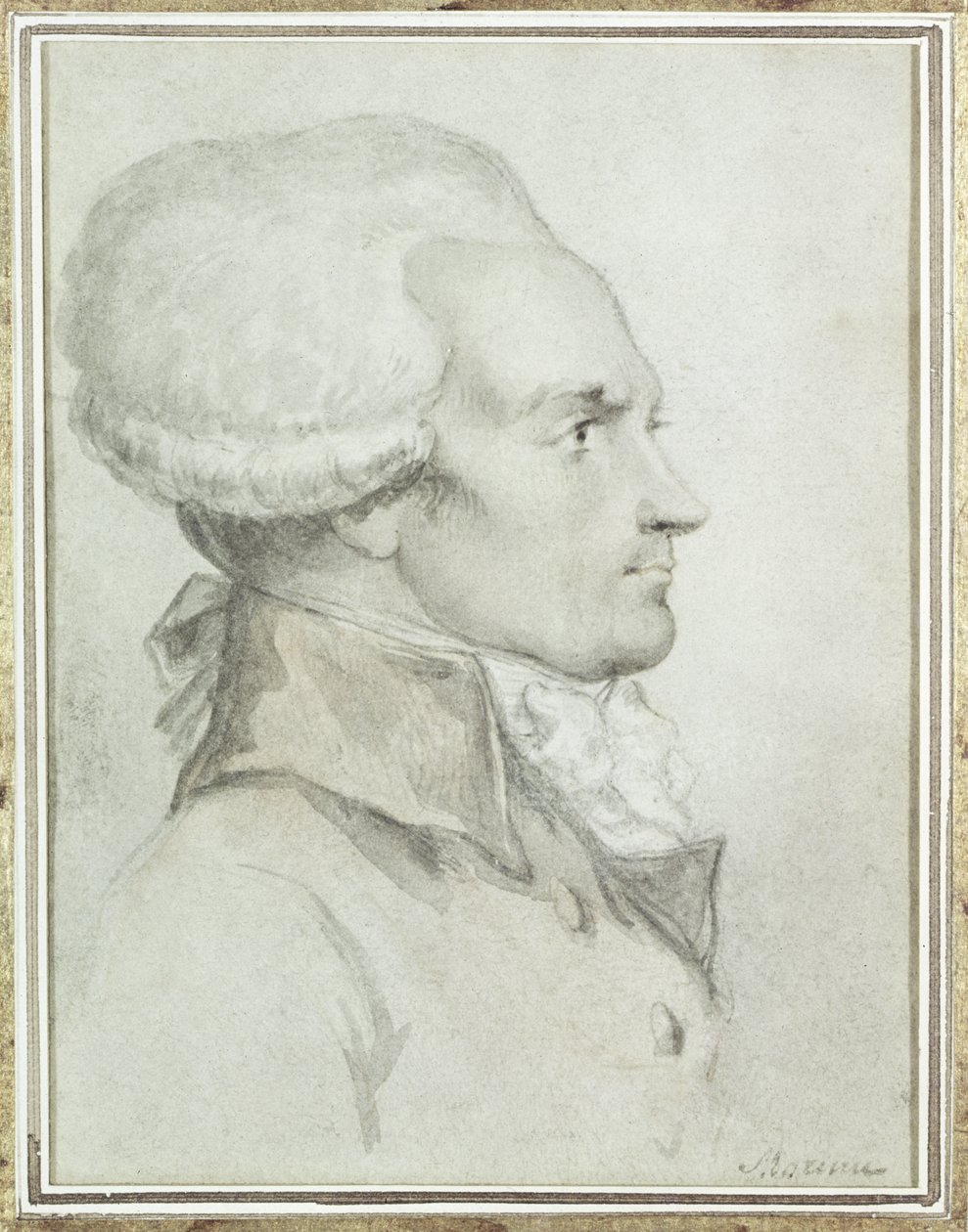 Retrato de Maximiliano de Robespierre (1758-94) de Jean Michel the Younger Moreau