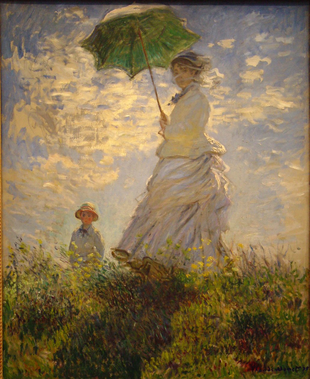 Mulher, com, um, parasol de Jean Monet