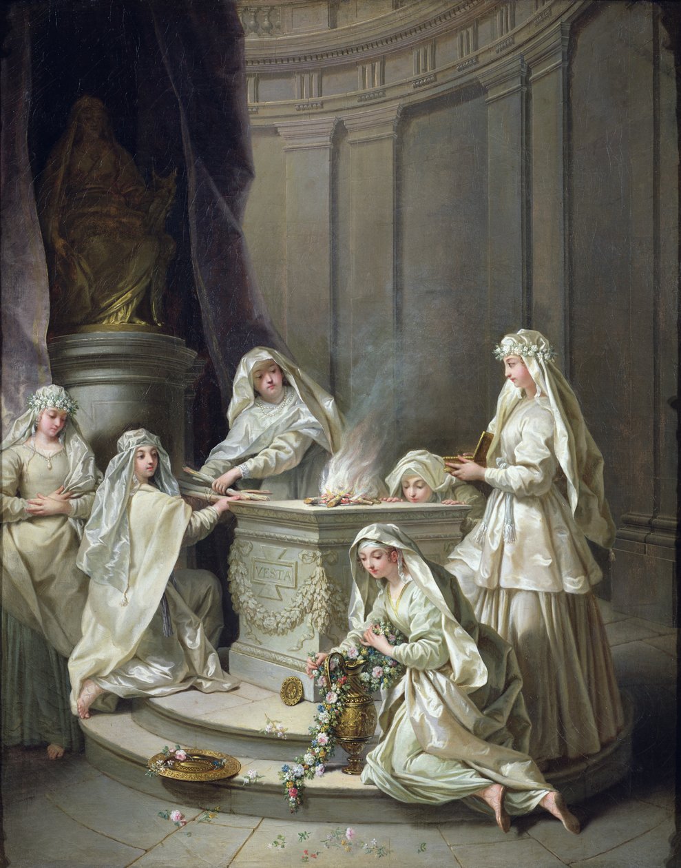 Virgens Vestais, 1727 de Jean Raoux