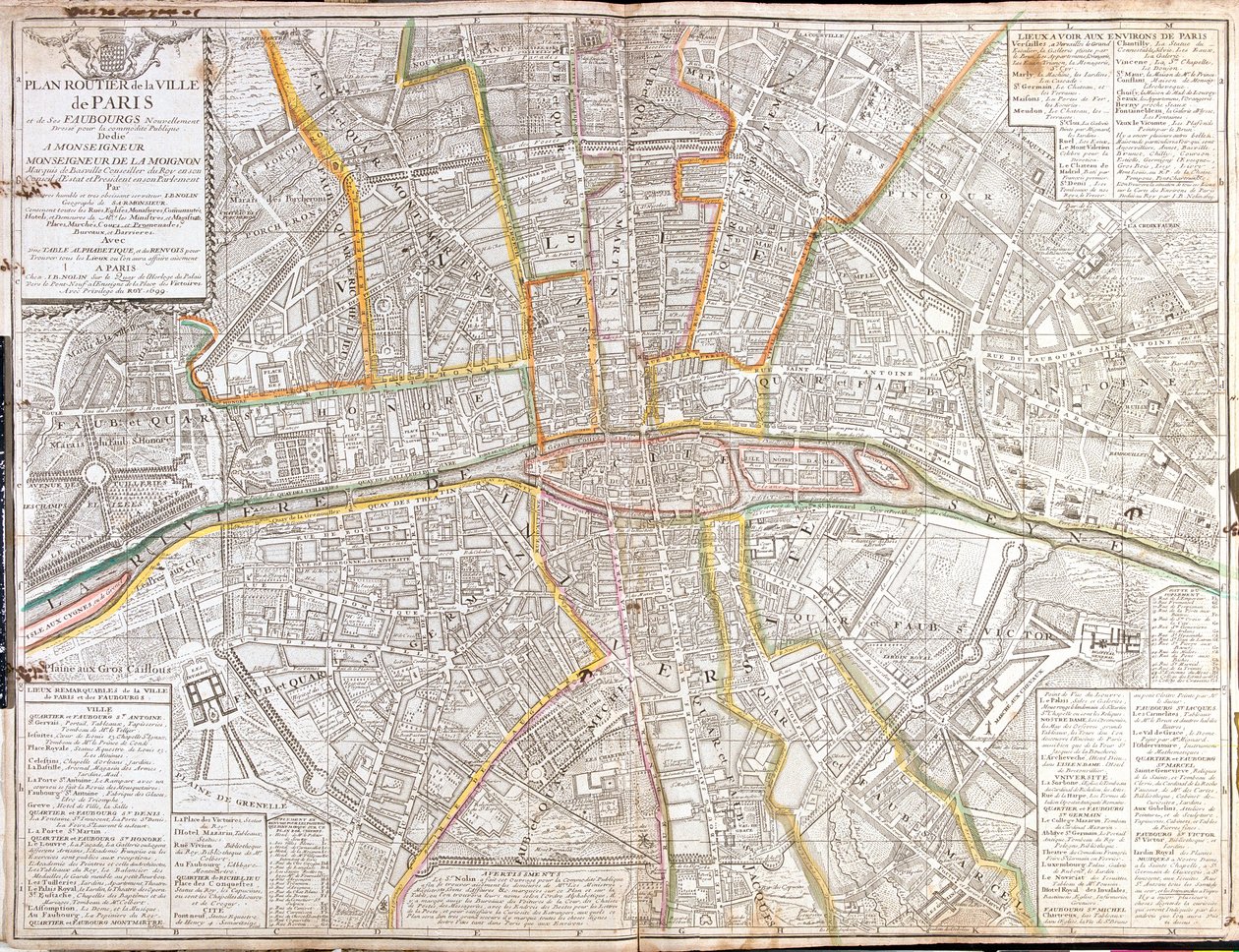 Paris, França de Jean Baptiste Nolin