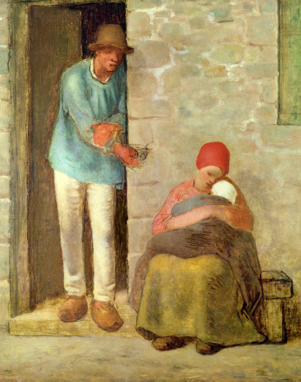 Nutrição, 1858 de Jean Francois Millet
