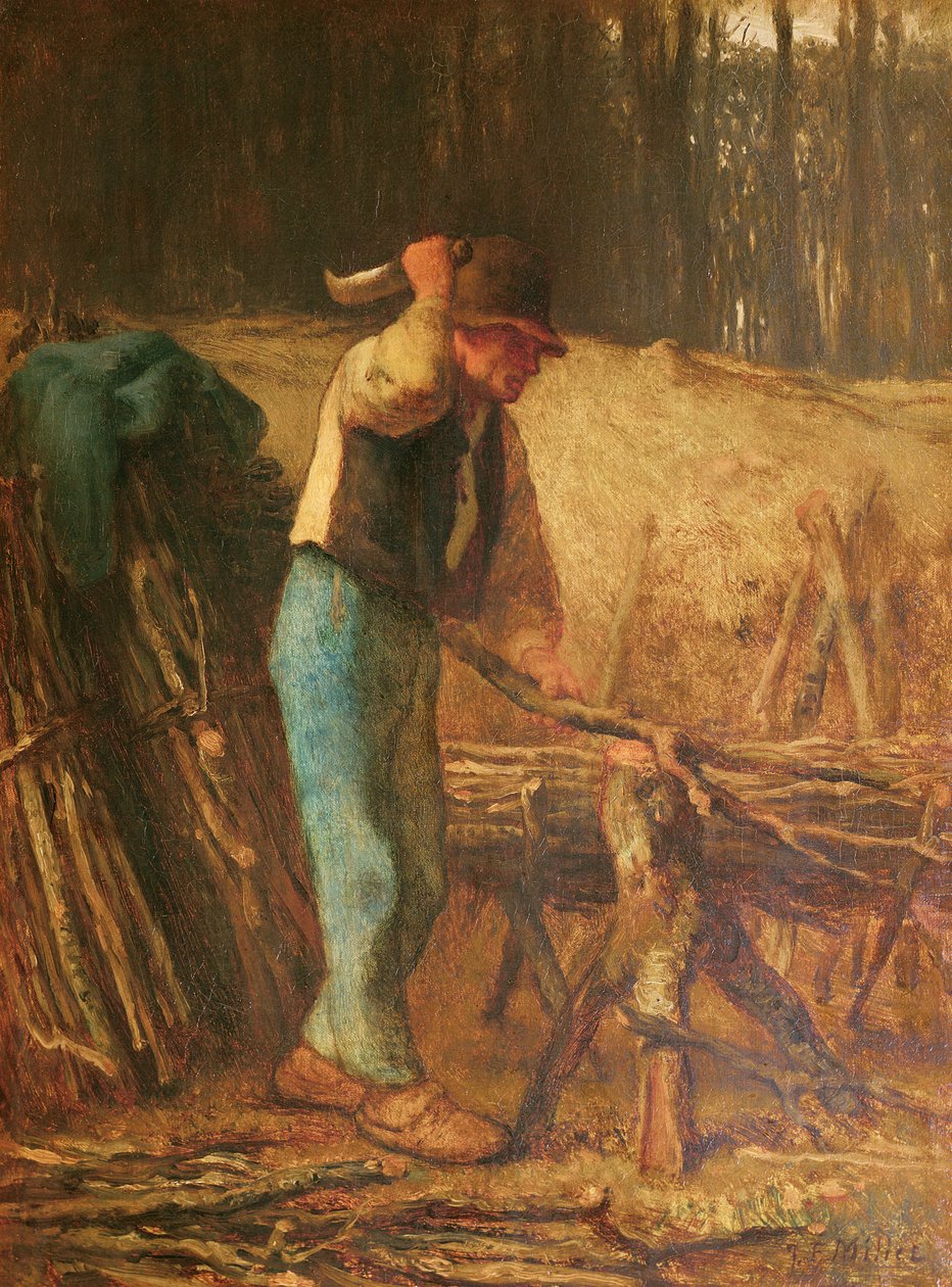O divisor de madeira de Jean Francois Millet