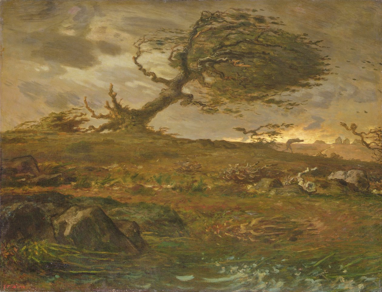 A Rajada de Vento de Jean Francois Millet