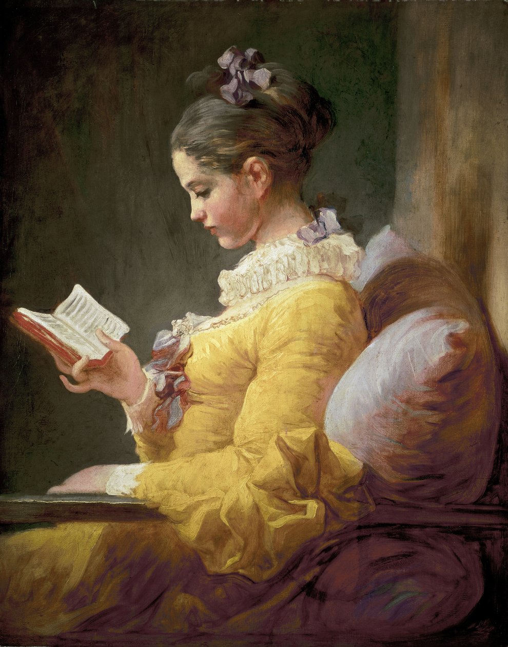 Leitura da rapariga, c.1770 de Jean Honore Fragonard