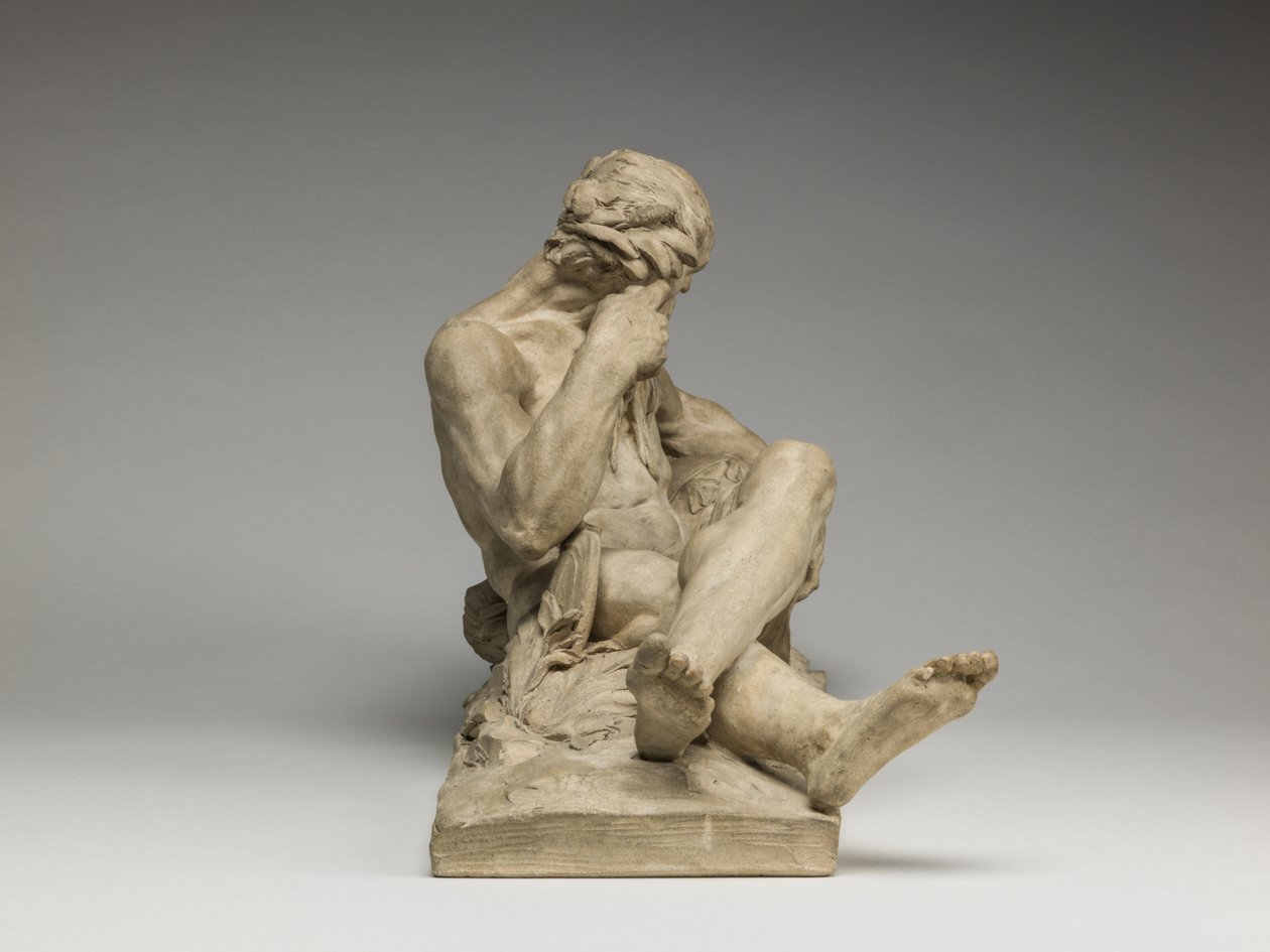 Deus do rio, 1755 (terracota) de Jean Jacques Caffieri