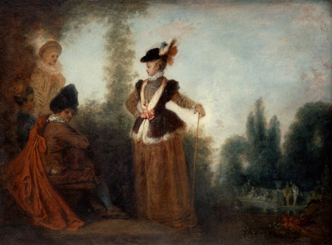 A aventureira, c1717 de Jean Antoine Watteau