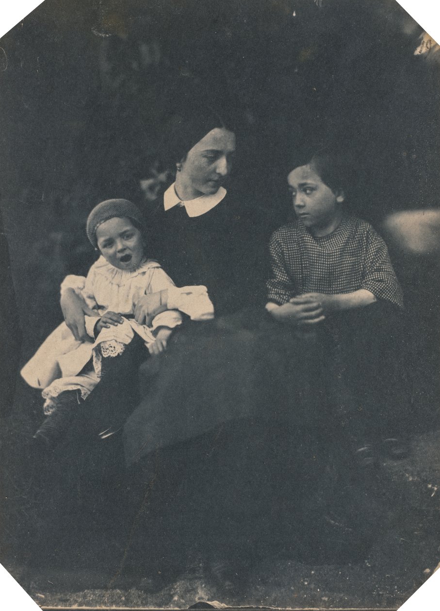 Mãe com dois filhos de Jean Baptist Frénet