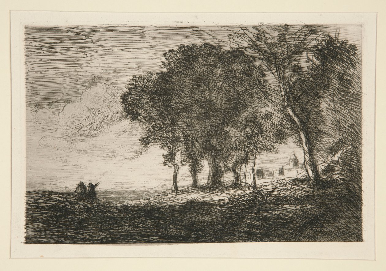 Paisagem de de Jean Baptiste Camille Corot