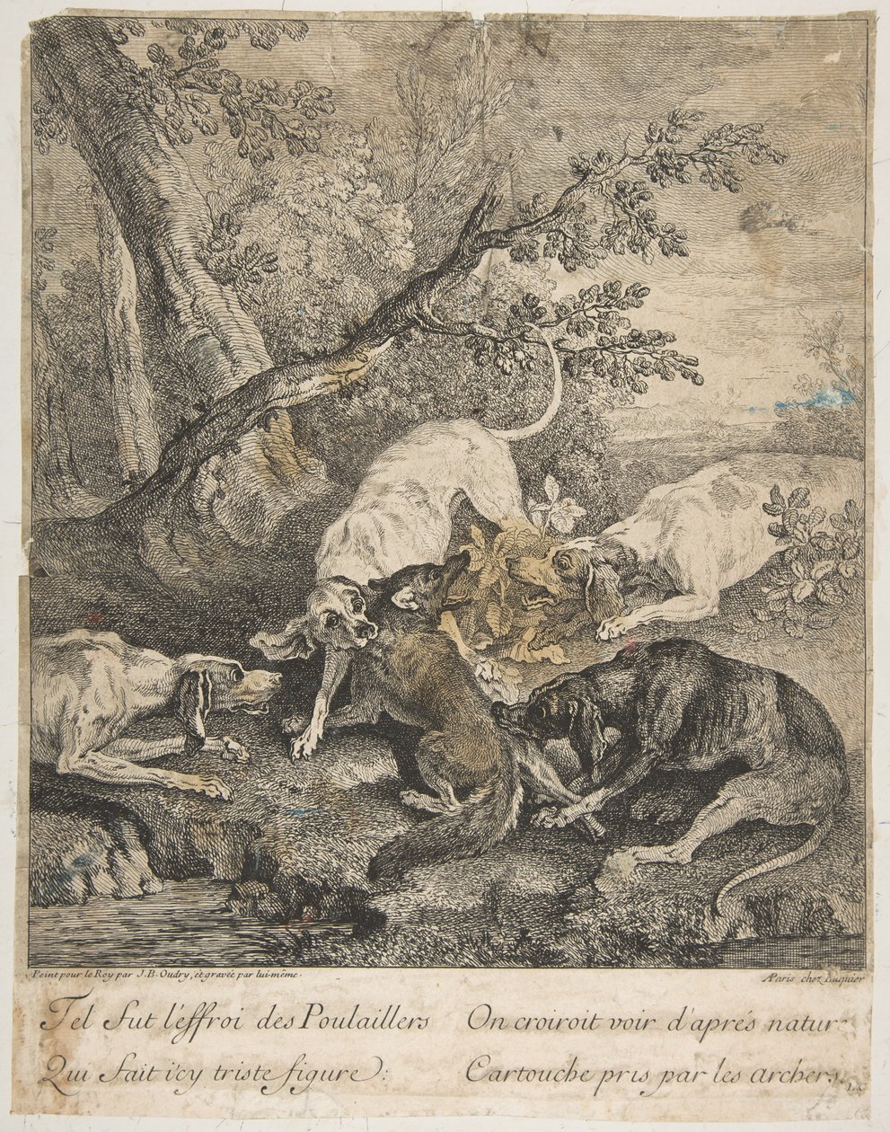 Fox Hunt, 1736. de Jean Baptiste Oudry