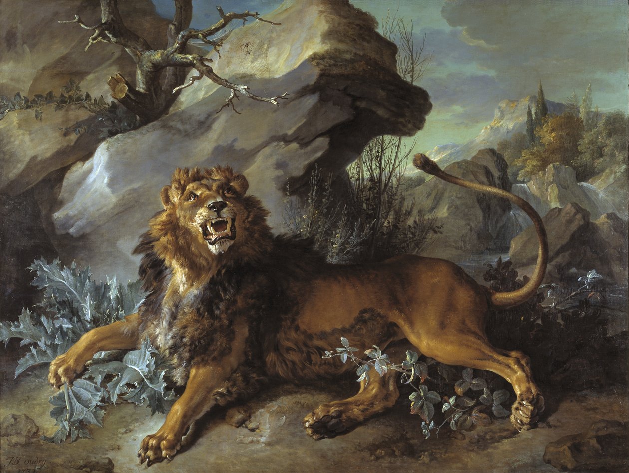 O Leão e a Mosca, 1732 de Jean Baptiste Oudry