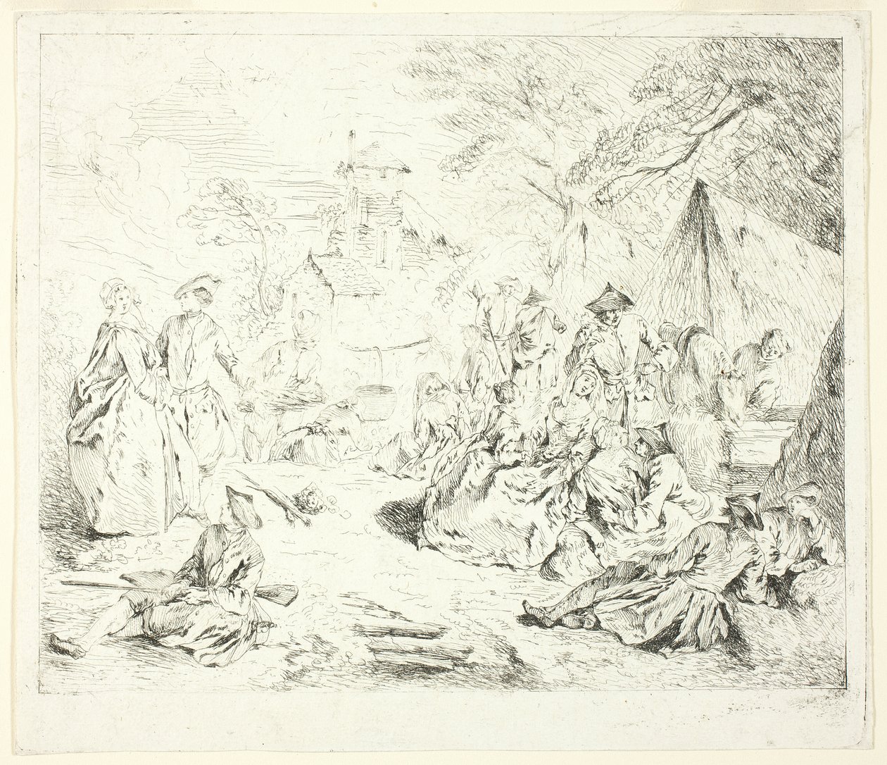 Halte de Soldados de Jean Baptiste Pater