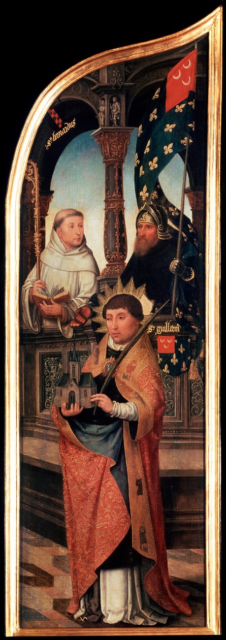 A Anunciação, Tríptico, painel lateral, 1517. de Jean the Elder Bellegambe