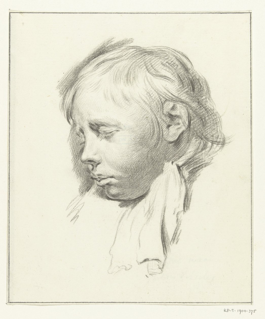 Cabeça de menino dormindo de Jean Bernard