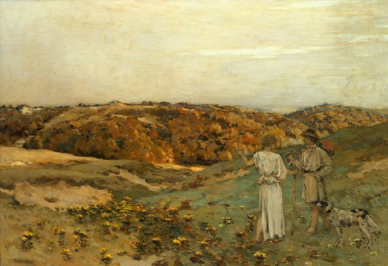 Tobias e o Anjo, 1878. de Jean Charles Cazin