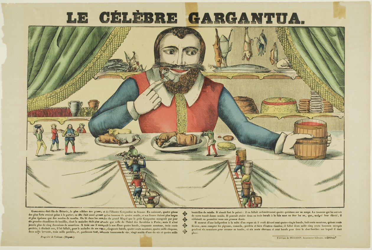 O famoso Gargantua de Jean Charles Pellerin