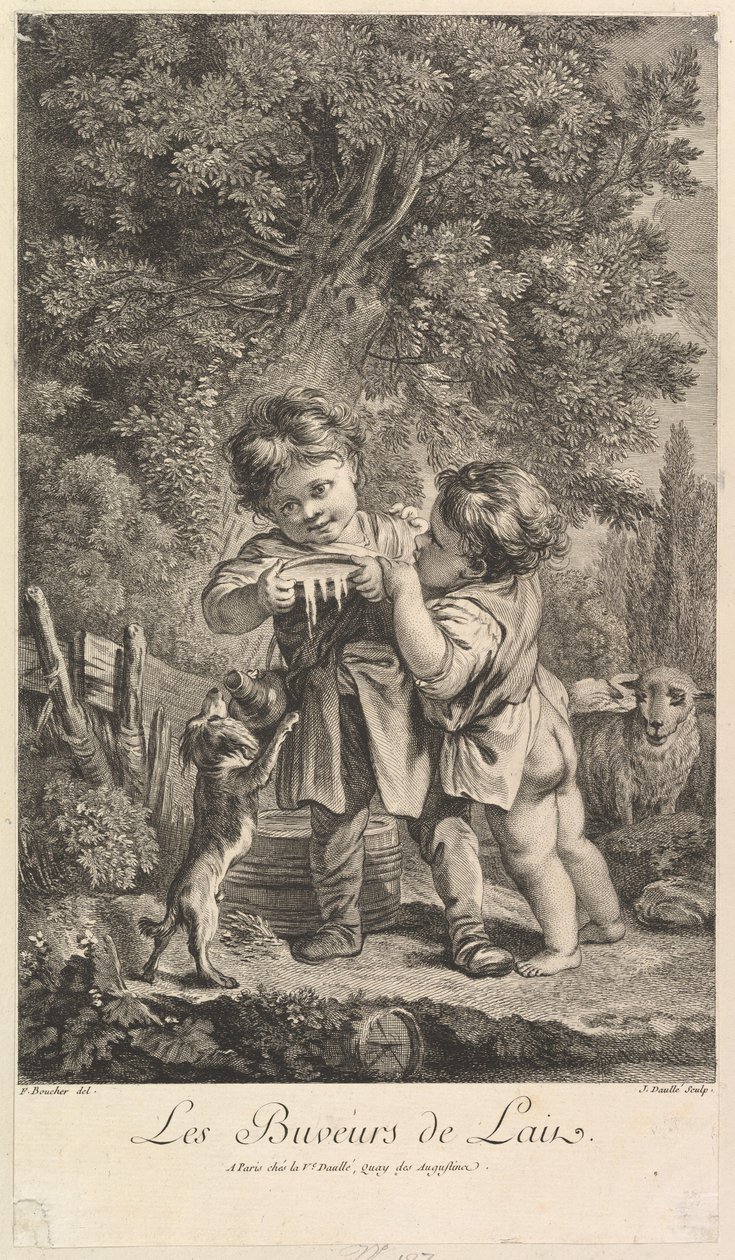 Beber Leite, século XVIII. de Jean Daullé