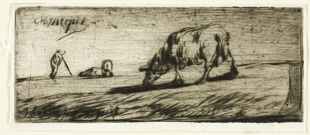 Uma ovelha pastando de Jean Francois Millet