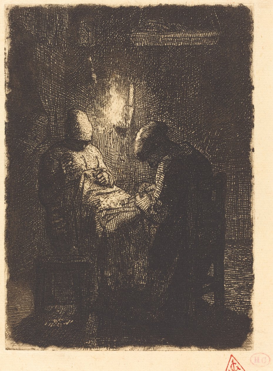 Noite (La Vielle) de Jean Francois Millet
