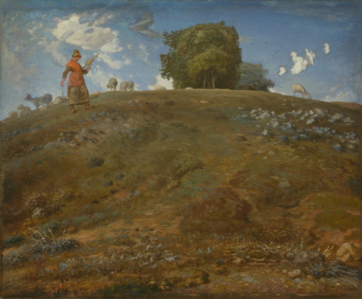 Na Auvergne, 186669. de Jean Francois Millet