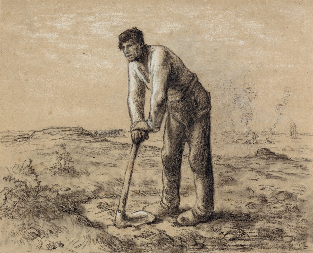 Homem com uma enxada de Jean Francois Millet
