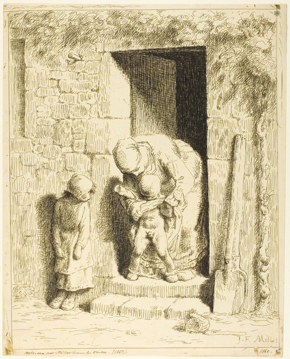 A Precaução Materna de Jean Francois Millet