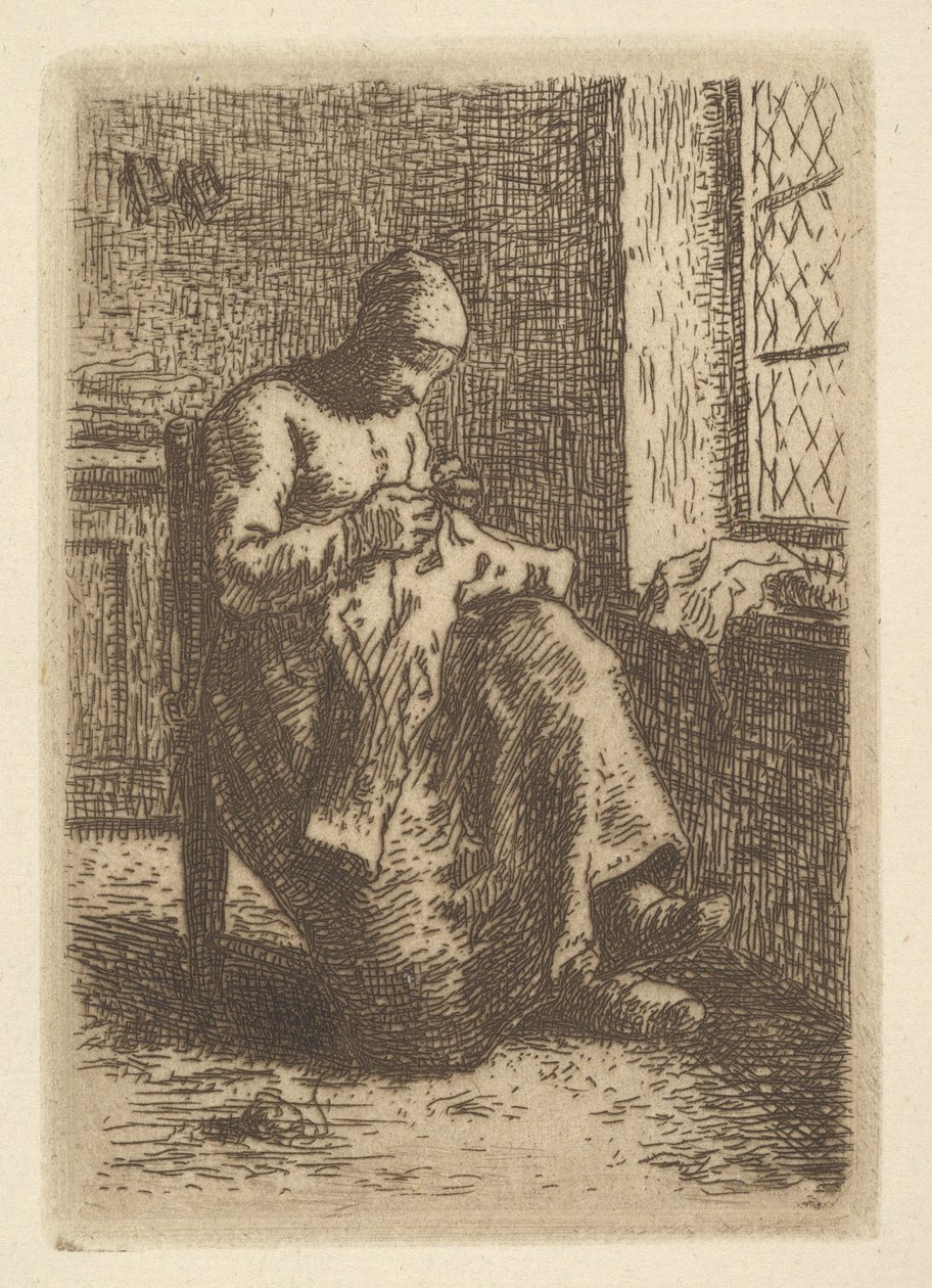 O esgoto, 1855. de Jean Francois Millet