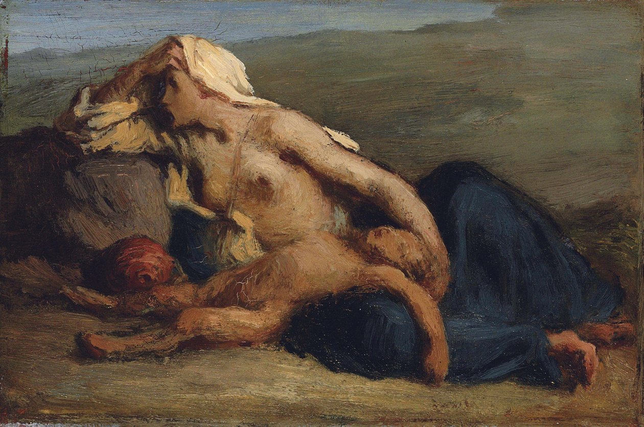 Agar e Ismael de Jean Francois Millet