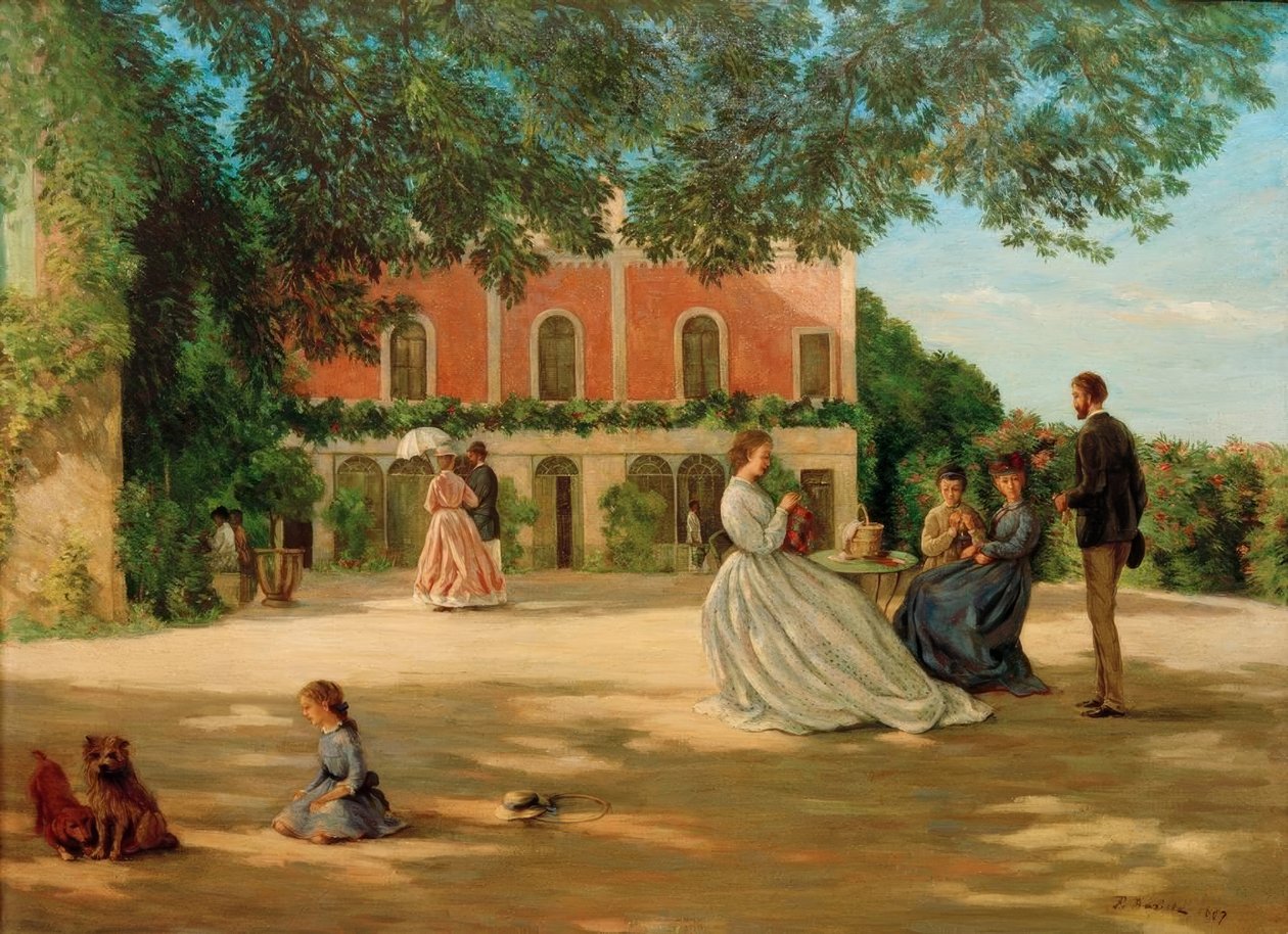 O terraço de Méric de Jean Frederic Bazille