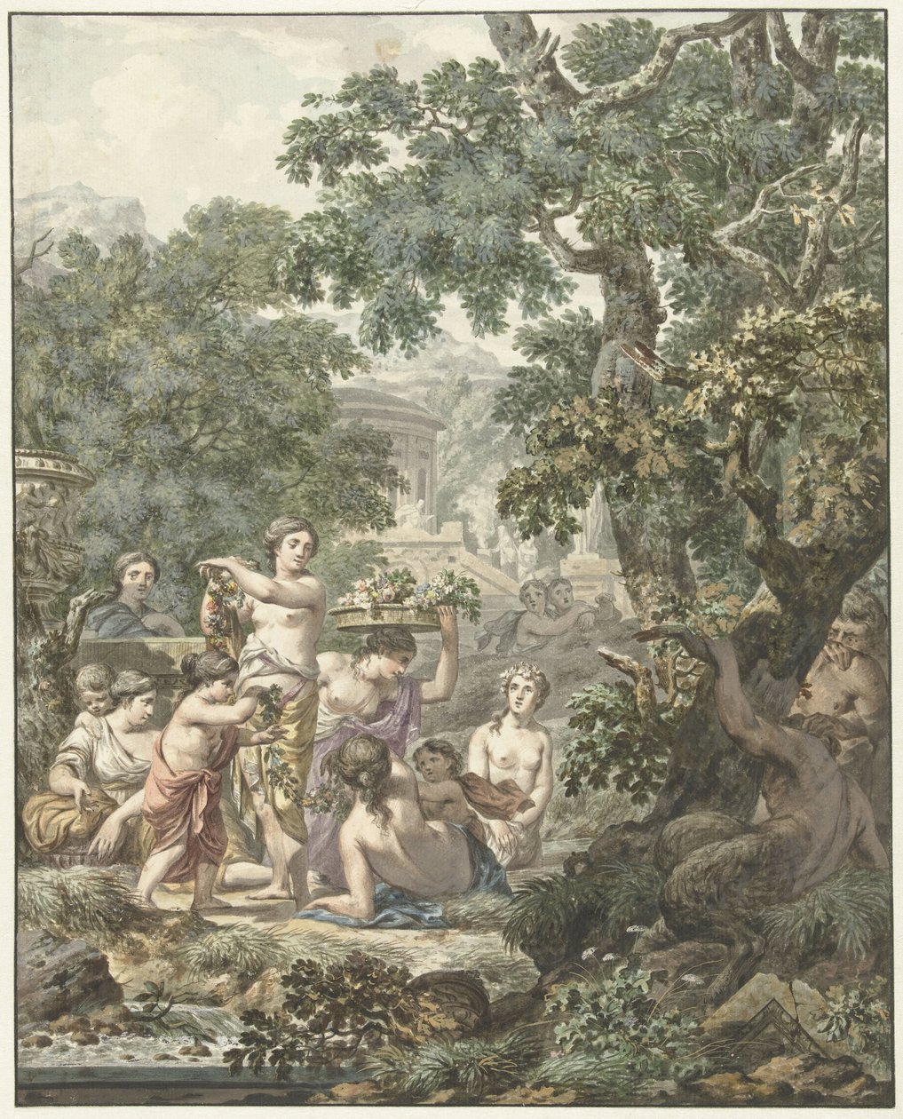 paisagem da Arcádia de Jean Grandjean