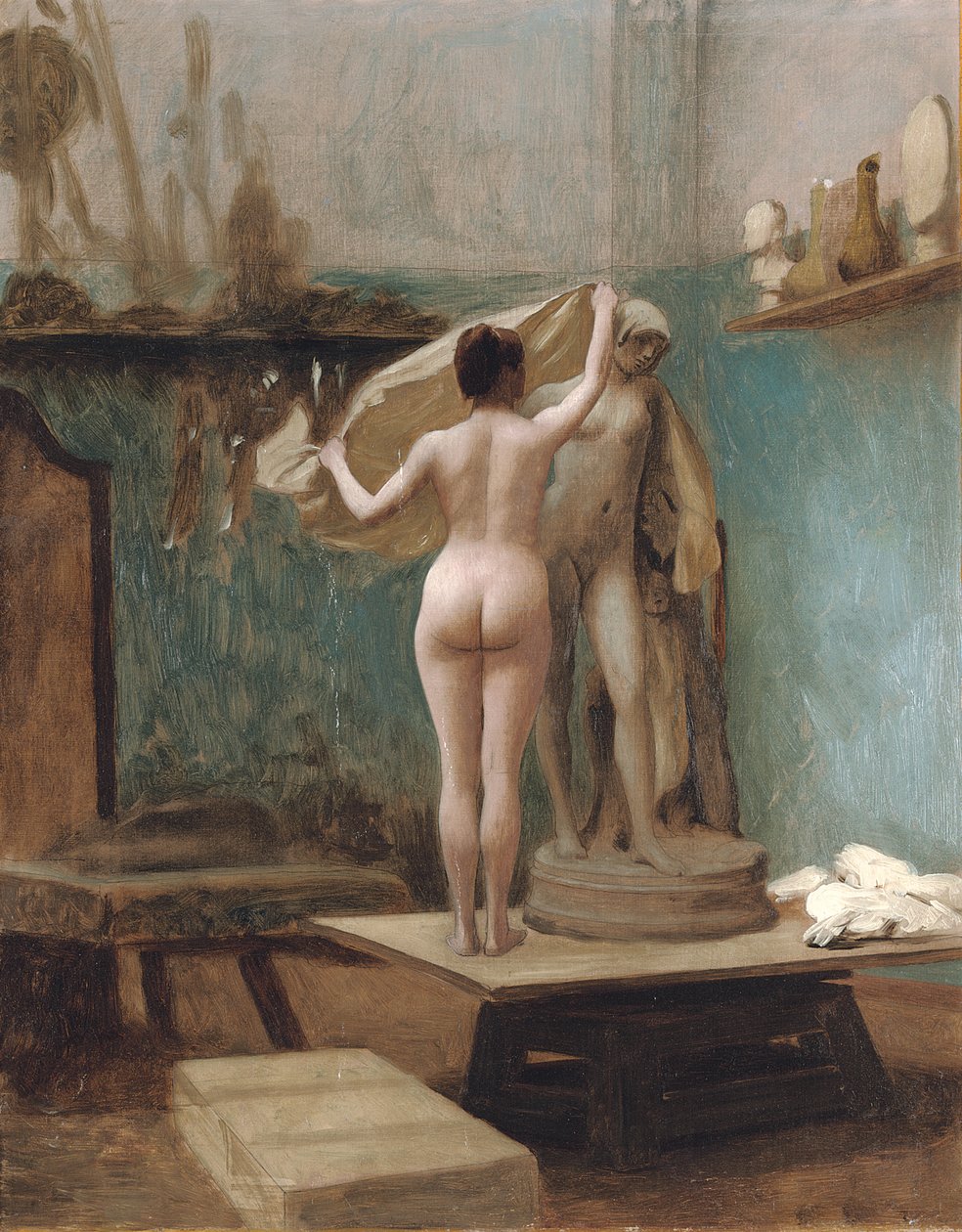 O fim da sessão, c.1896 de Jean Leon Gerome
