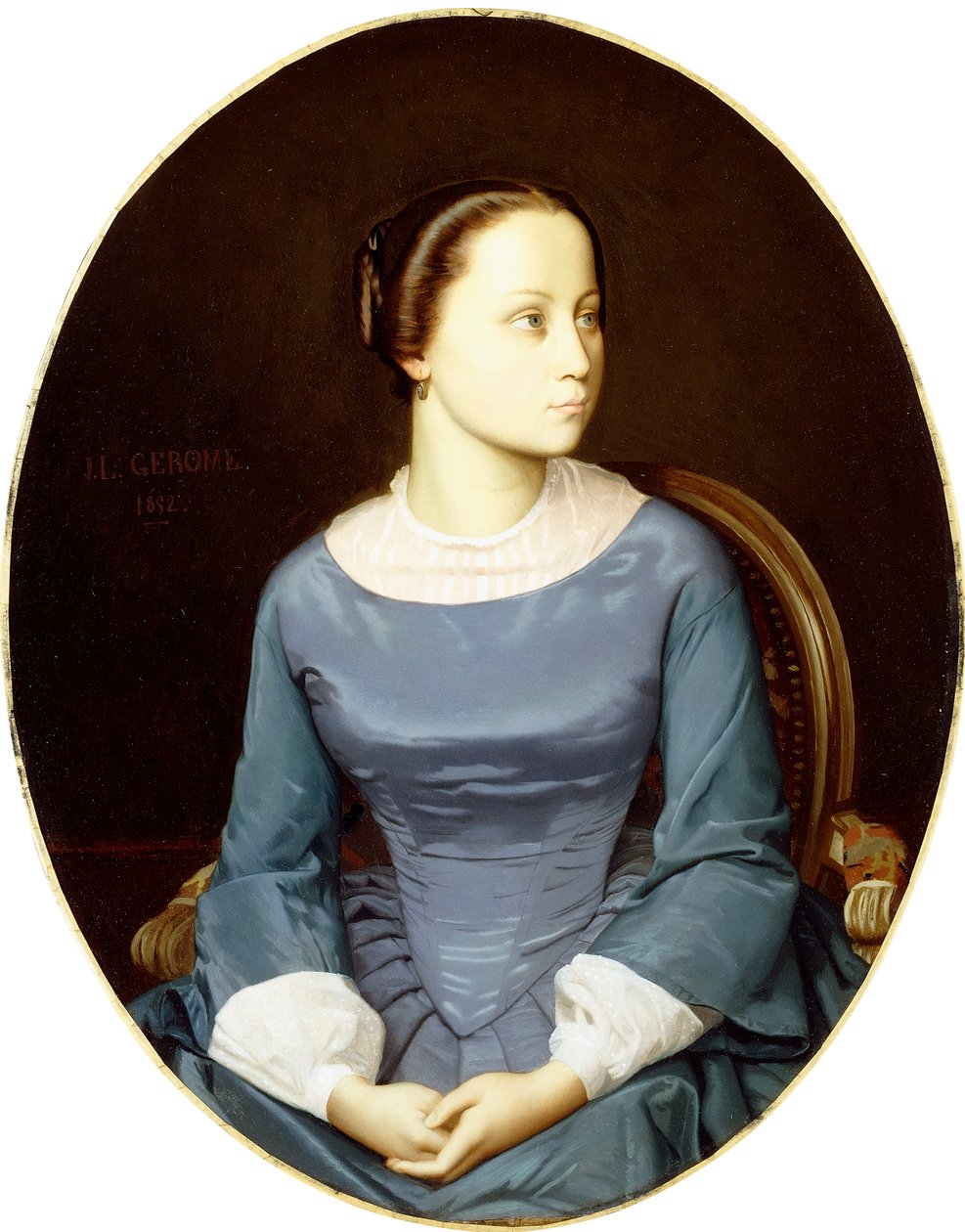 Jovem de azul, 1852 de Jean Leon Gerome